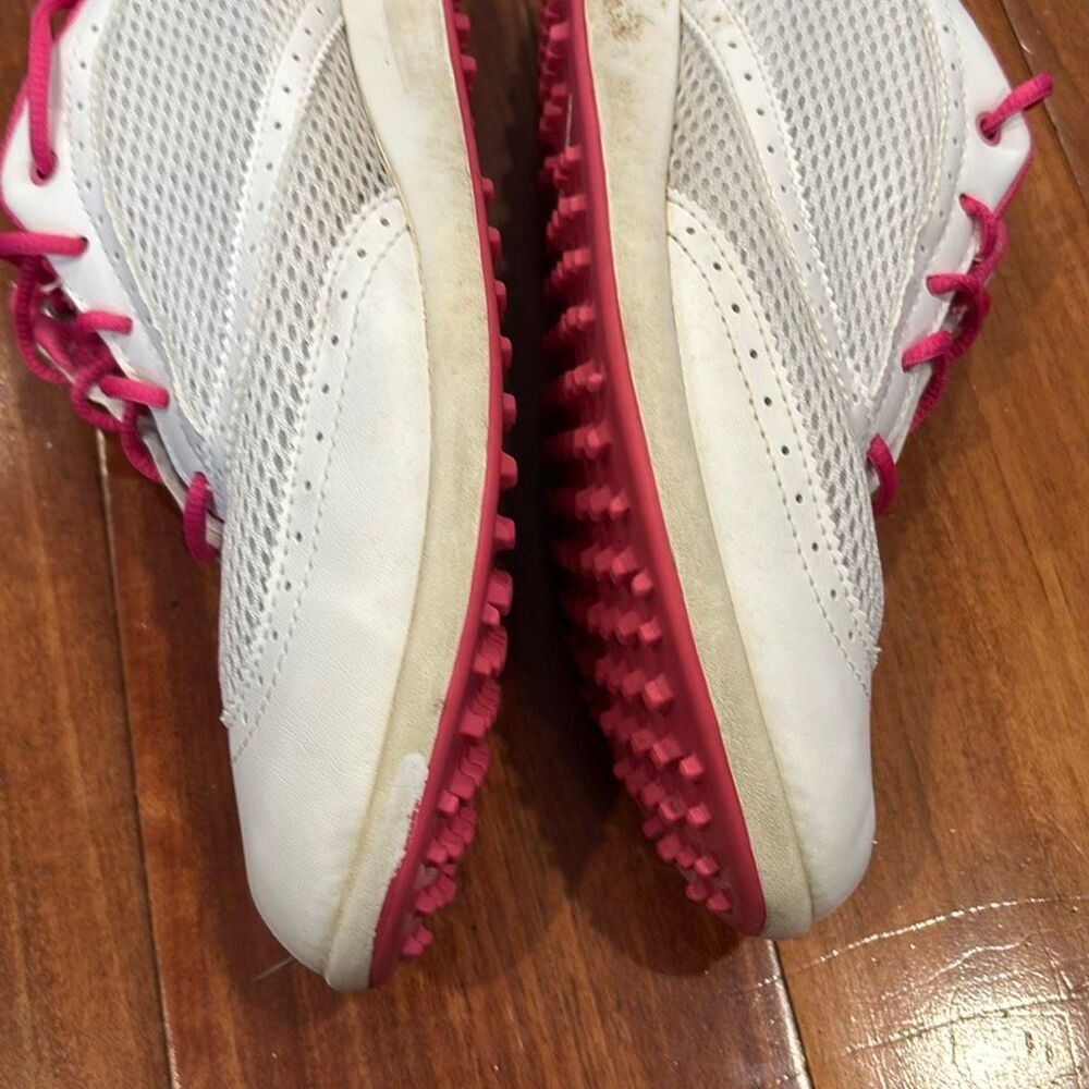 Adidas Women’s Golf Shoes White Pink Spikeless Golf Sneakers Size 8.5 - Picture 13 of 14